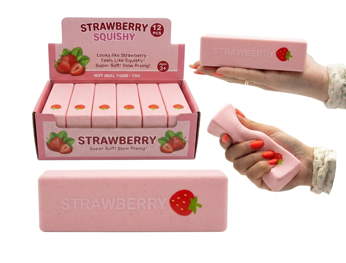 Squishy BUTTER Strawberry 14cm.