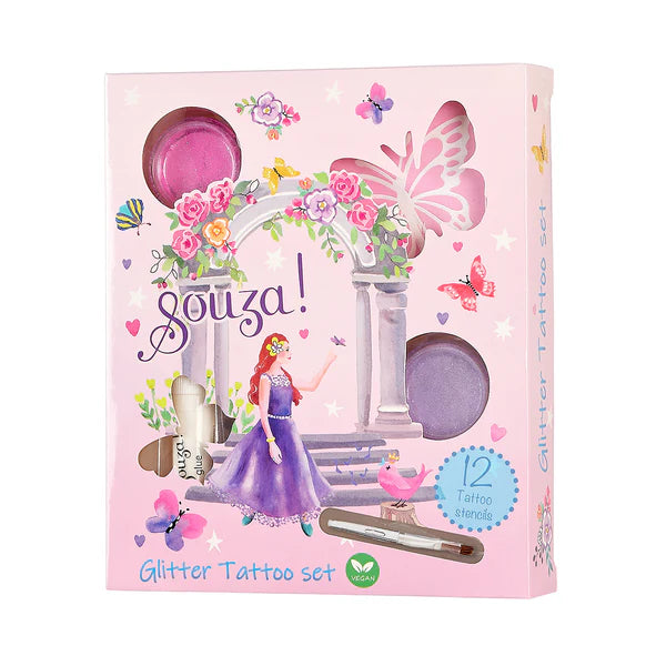 Souza! Glitter tattoo set Prinses