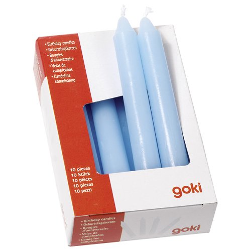 Goki Verjaardagskaarsjes Blauw - 10 stuks