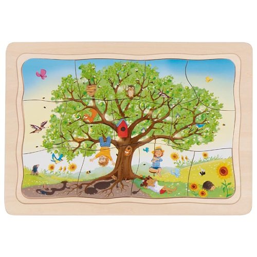 Goki dubbellaagsepuzzel Mijn appelboom - 47 stuks