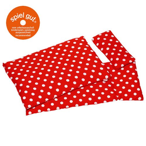 Goki Beddengoedset voor poppenbed , polkadot