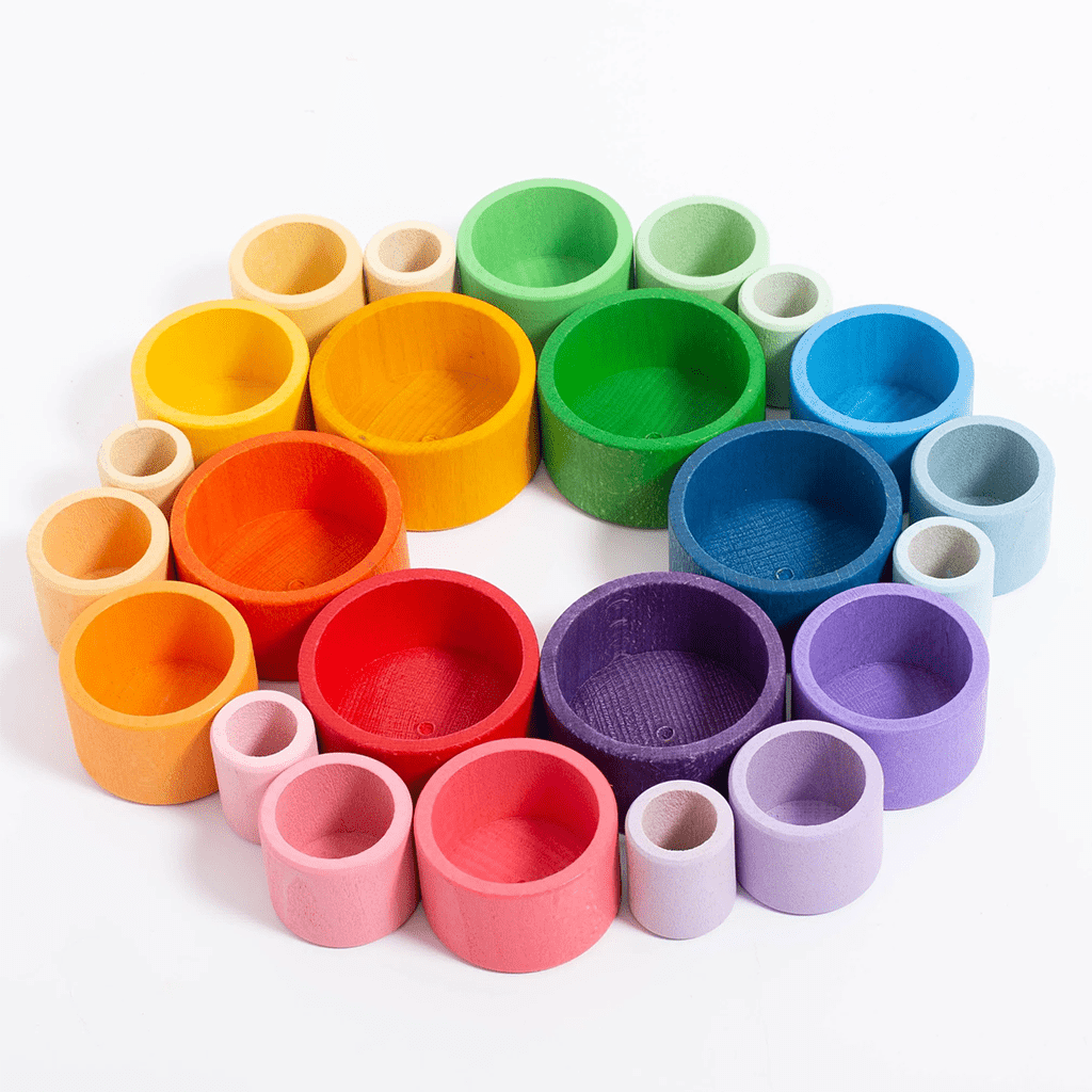 Grapat 24 houten stapelbakjes 20-215