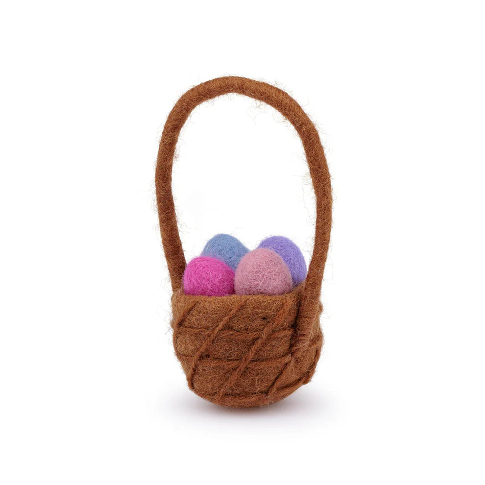 Sjaal met Verhaal - Hanger Mandje met Paaseitjes