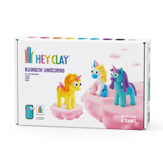 HeyClay - Rainbow Unicorns 6 cans  (Lighty, Sunny & Rainy)