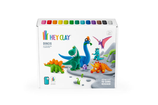 HeyClay Dinosausussen 15 stuks