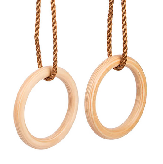 Houten Gymnastiek Ringen ( tot 100 kilogram dragen)