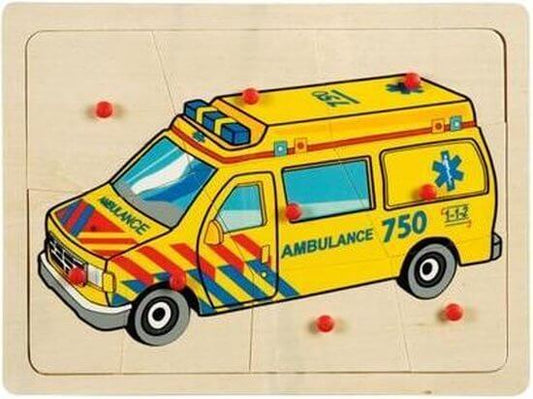 Houten puzzel Ambulance > 2 jaar