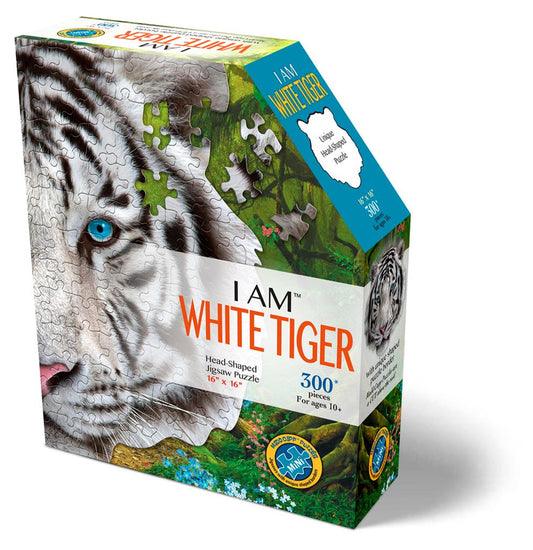 I Am Mini Puzzel - Witte Tijger - 300 stukjes