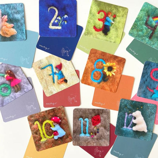 Het Wol Feetje - Jaarring kaartjes 1 t/m 12