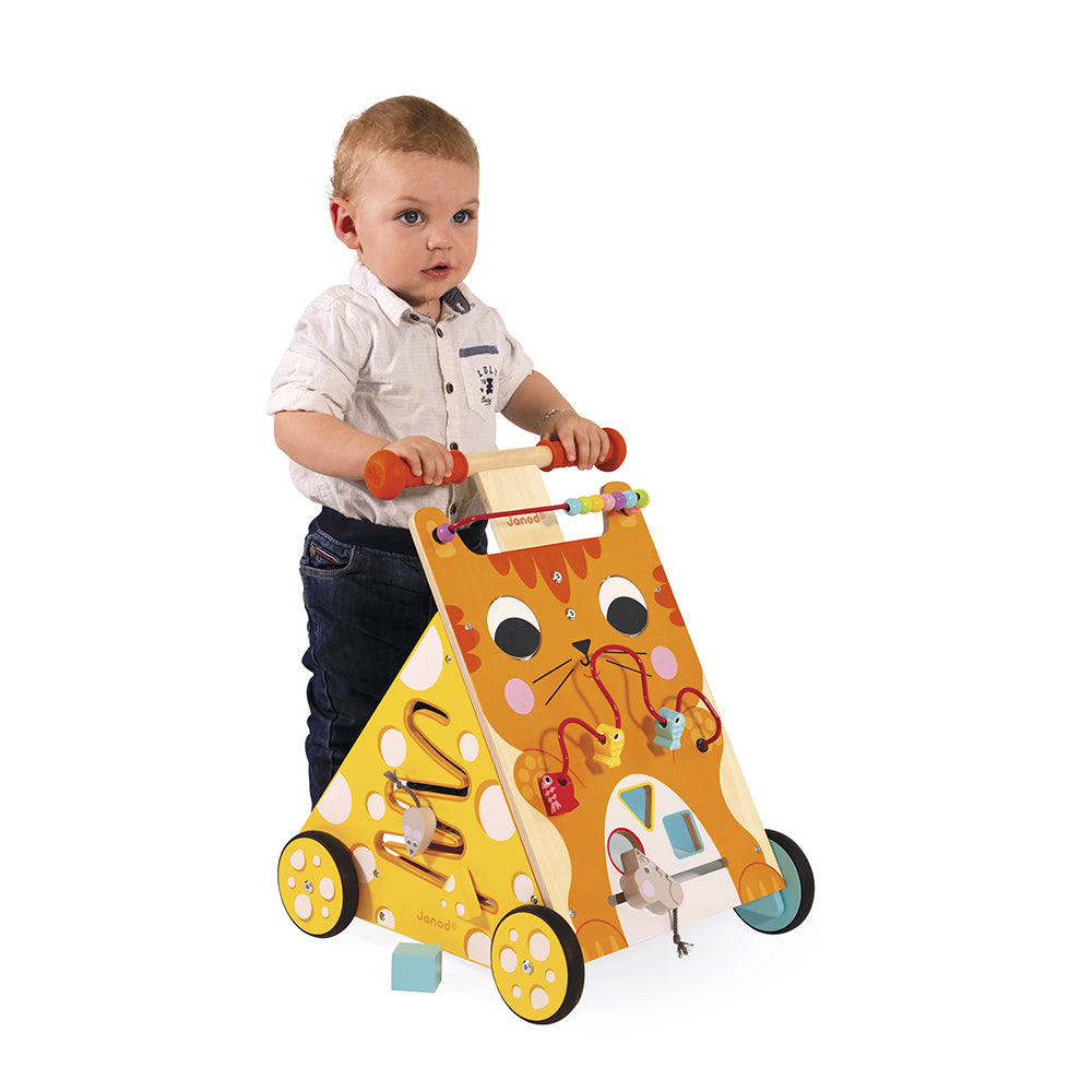 Janod - Baby Loopwagen Kat