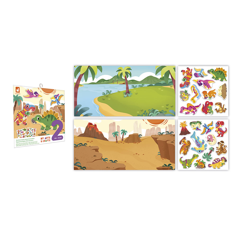 Janod Atelier – 2 jaar – Herbruikbare stickers Dino