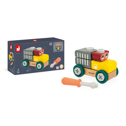 Janod Brico'Kids - Wagen met Beer