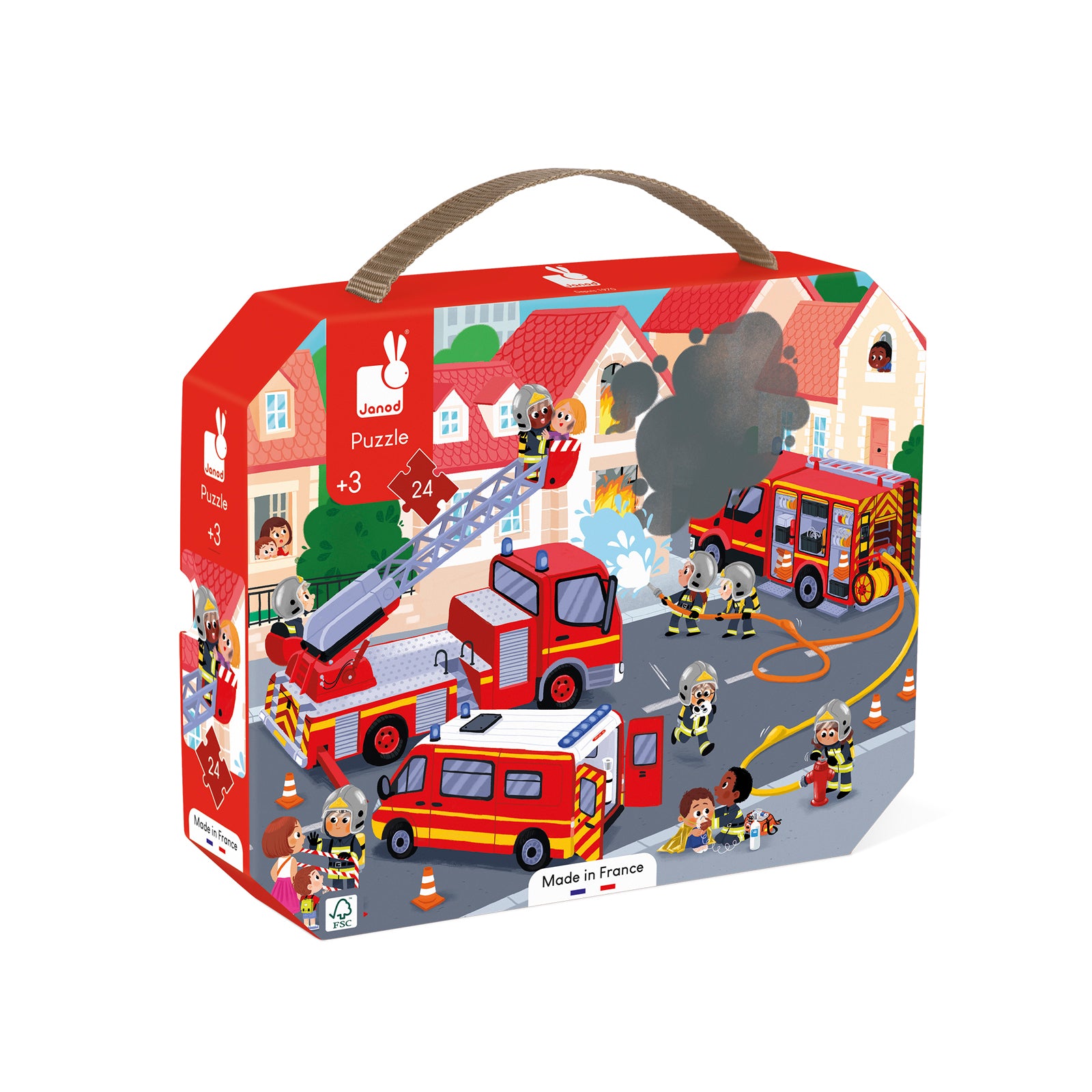 Janod Puzzel – De Brandweer 24 stukjes