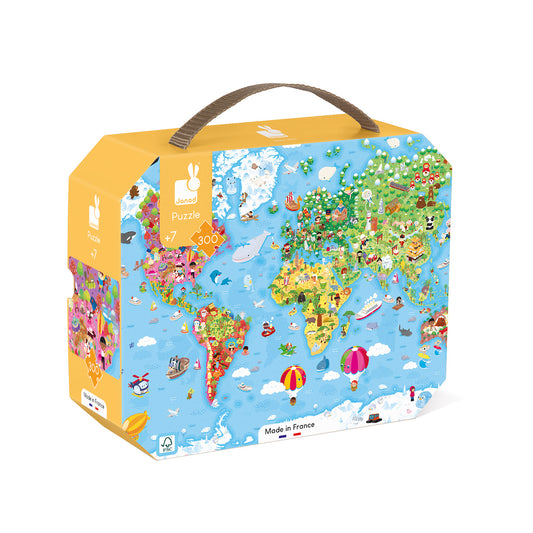 Janod Puzzel – Wereld Giant 300 stukjes