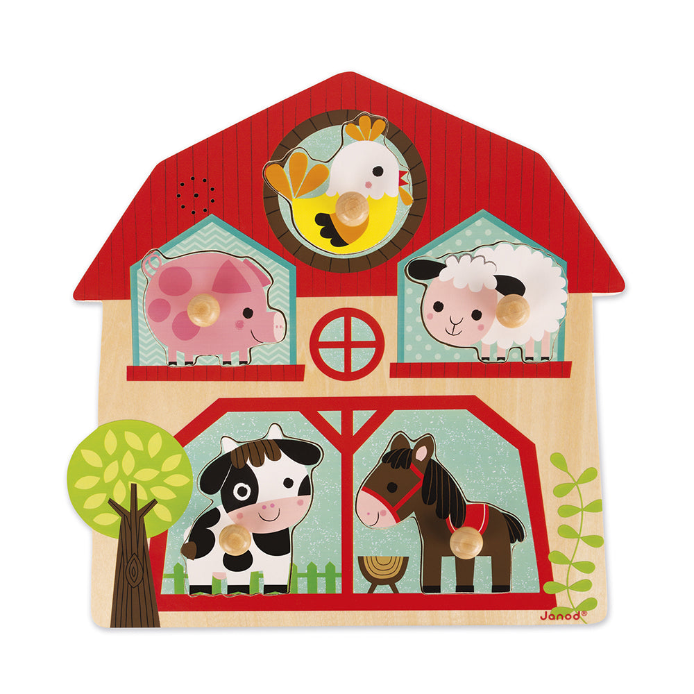 Janod Muzikale Puzzel – De vrienden van de boerderij