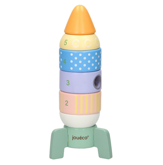 Joueco Houten Stapel Raket
