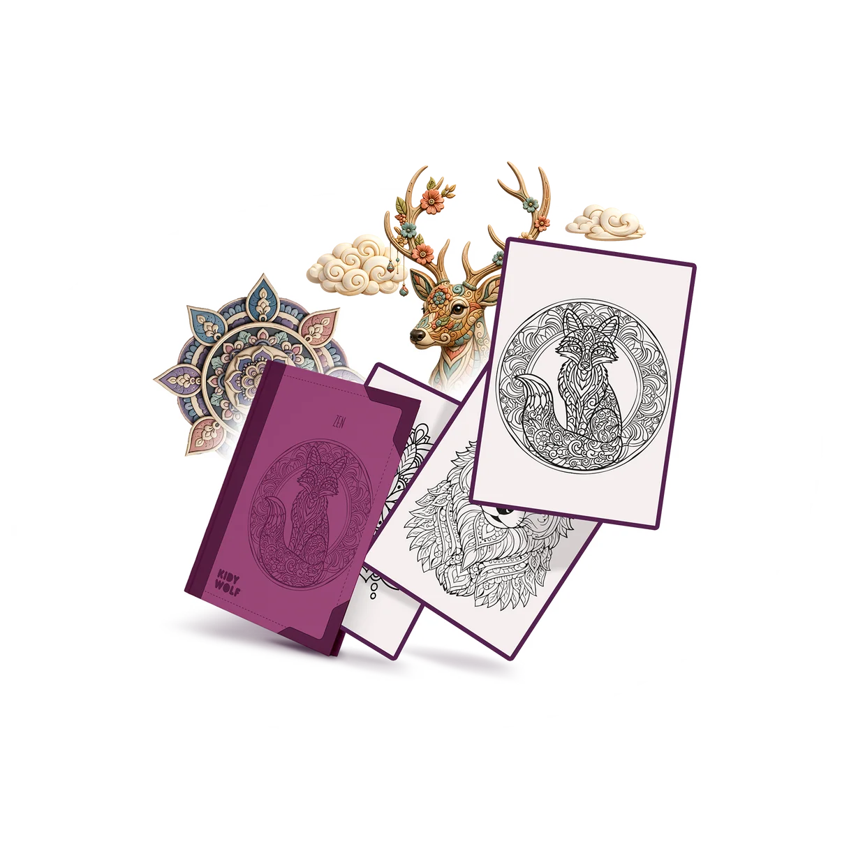 KidyWolf KIDYDRAW PAD Refill pack “Zen” Pre Teens