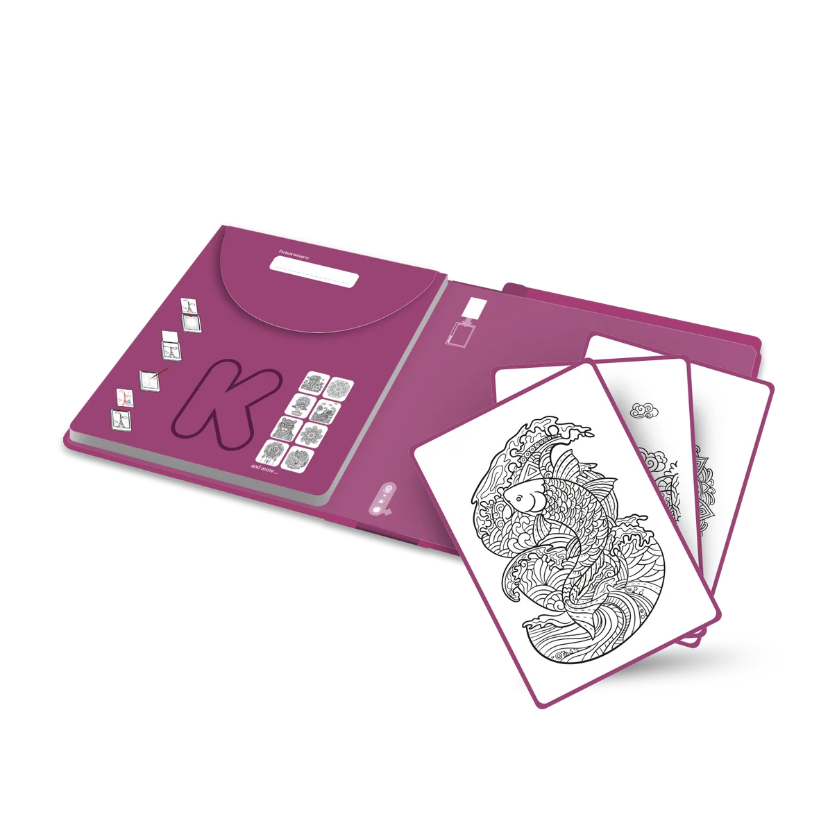 KidyWolf KIDYDRAW PAD Refill pack “Zen” Pre Teens