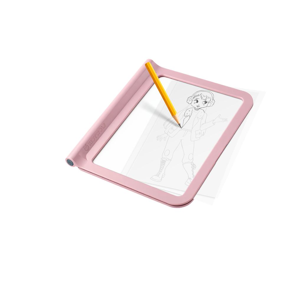 Kidywolf Kidydraw PRO mobiele en lichtgevende tablet - roze