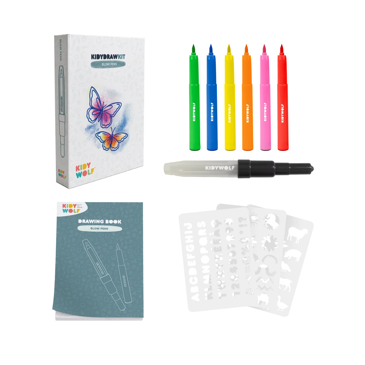 KidyWolf Tekenset Kidydraw Kit - Blow