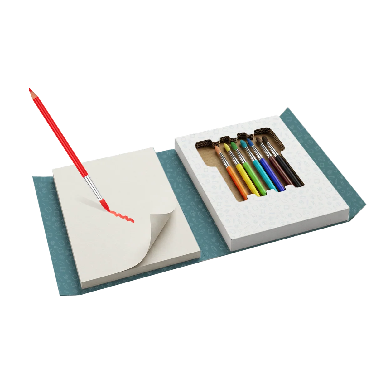KidyWolf Tekenset Kidydraw Kit - Aquarel