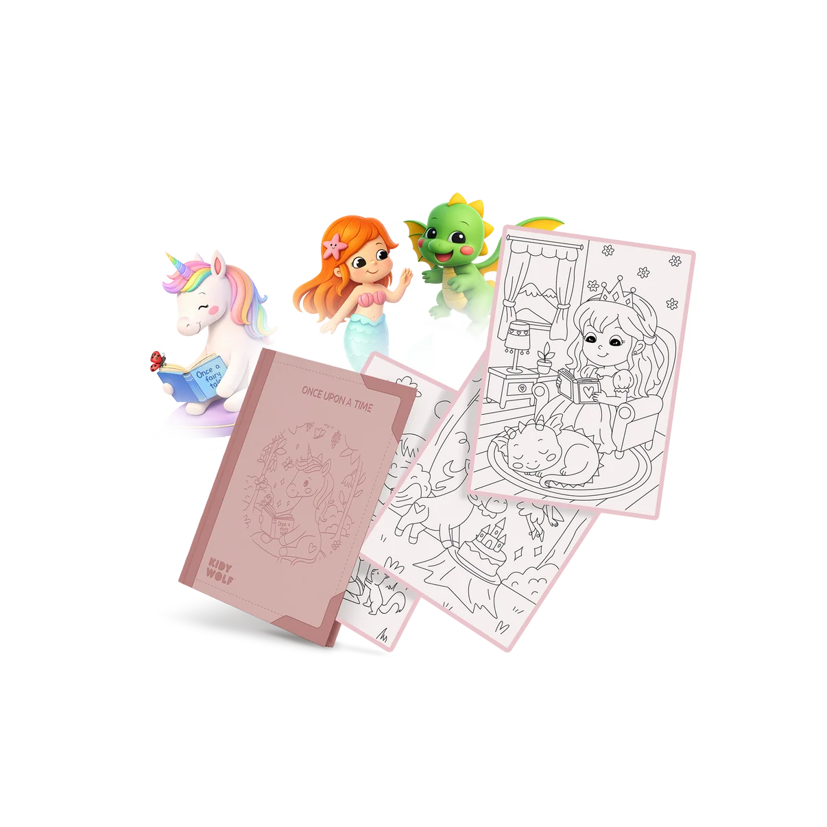 KidyWolf KIDYDRAW PAD Refill pack “Once Upon a Time”