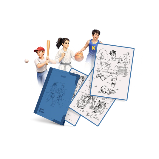KidyWolf KIDYDRAW PAD Refill pack “Sports” > 8 jaar