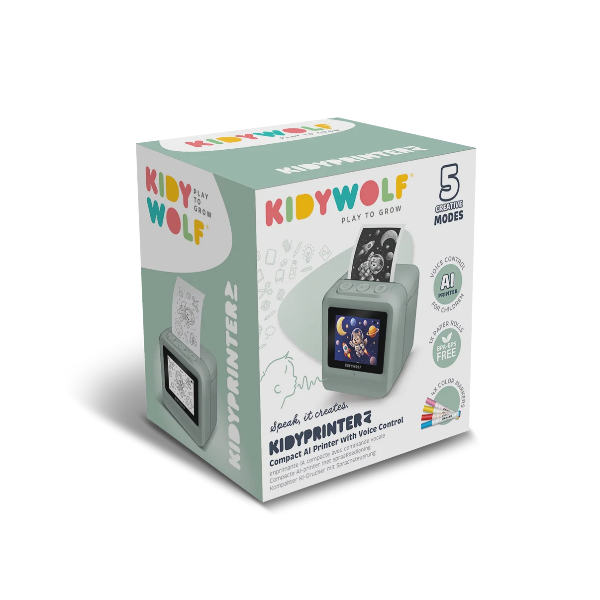 Kidywolf KIDYPRINTER - AI Mini printer