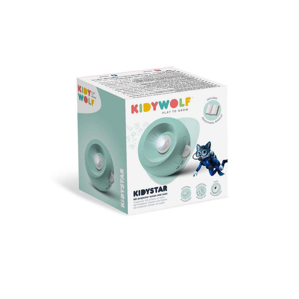 Kidywolf Kidystar HD Beeldprojector met 6 roterende schijven - Ocean - Zee