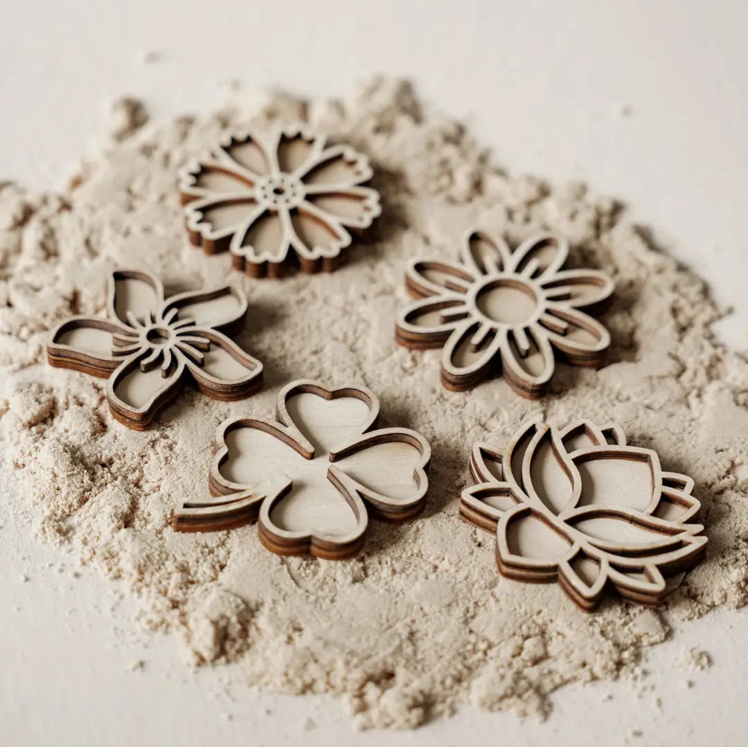 Kleine vultrays Bloemen - Leukmetletters