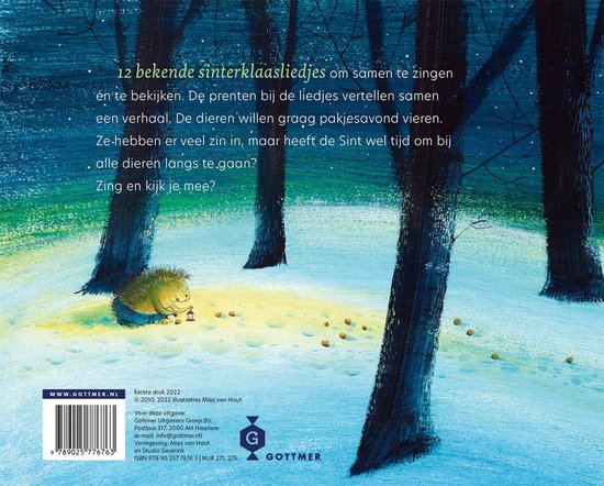 Zie de maan schijnt door de bomen. 1+
