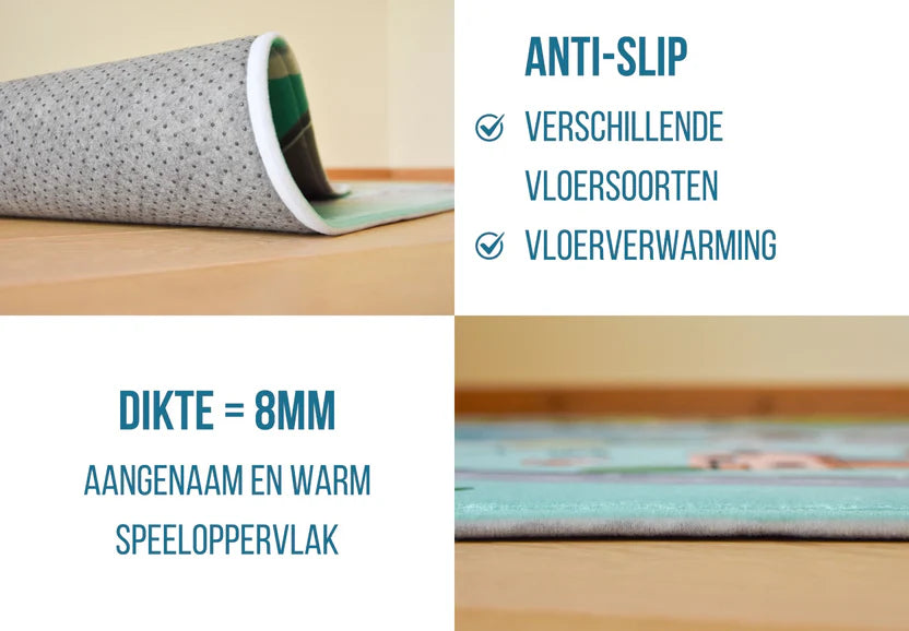 Mats & Joy Speelkleed - Thema Roadtrip Auto (130x180cm) ALLEEN IN DE WINKEL