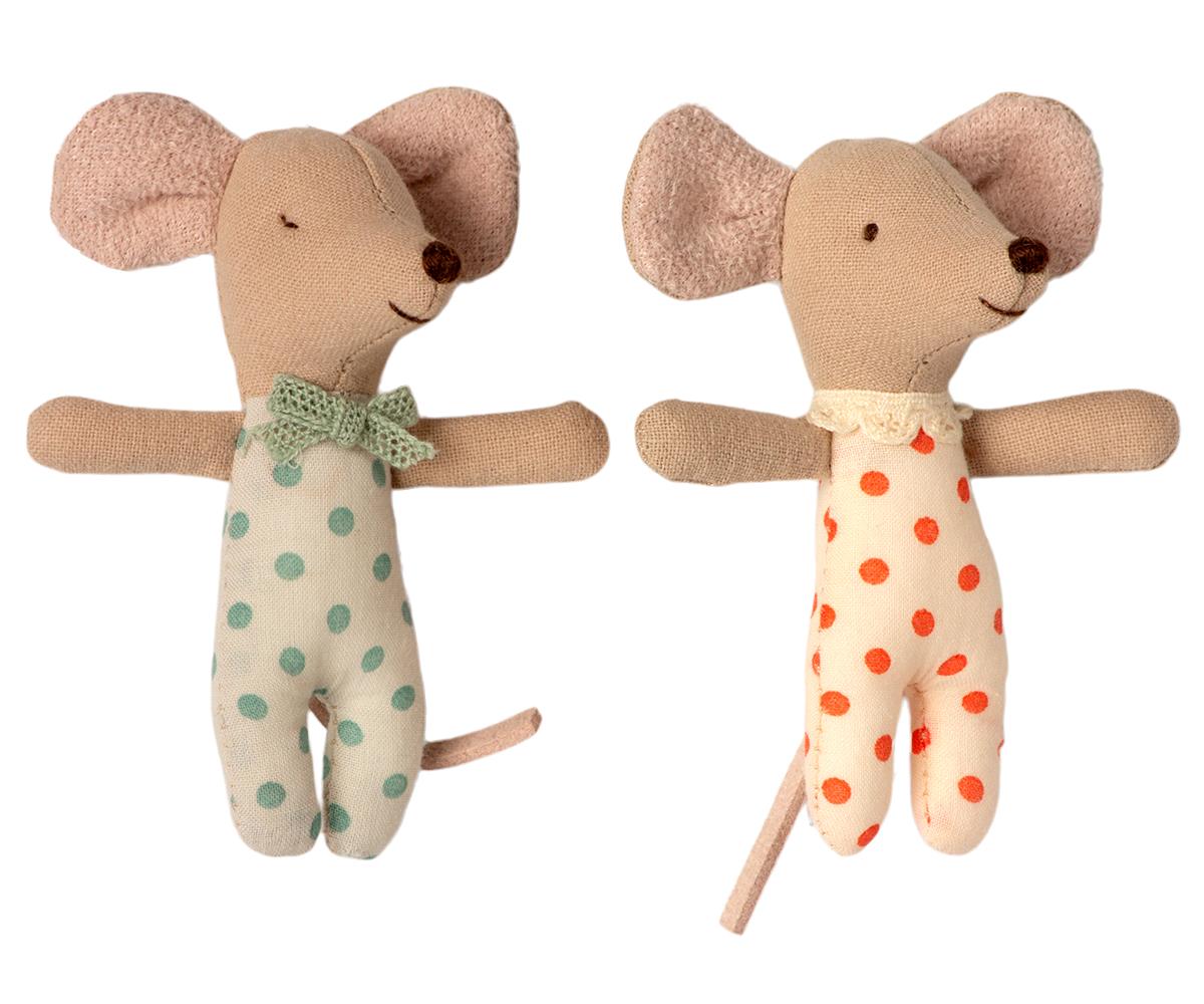 Maileg Tweeling baby muisjes in luciferdoos