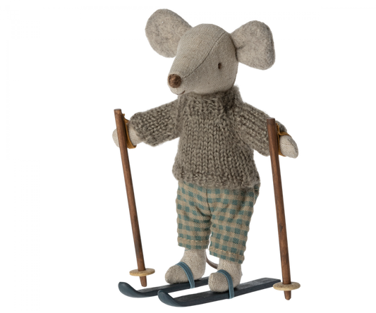 Maileg Winter Muis met Ski Set - Grote Broer
