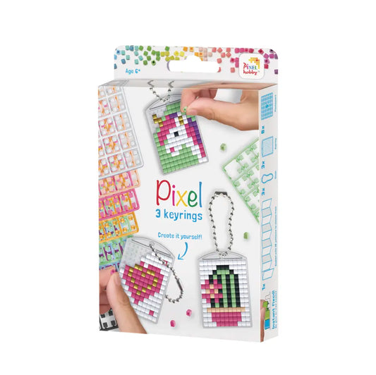 Pixelhobby Medaillon sleutelhangerset - Schattig