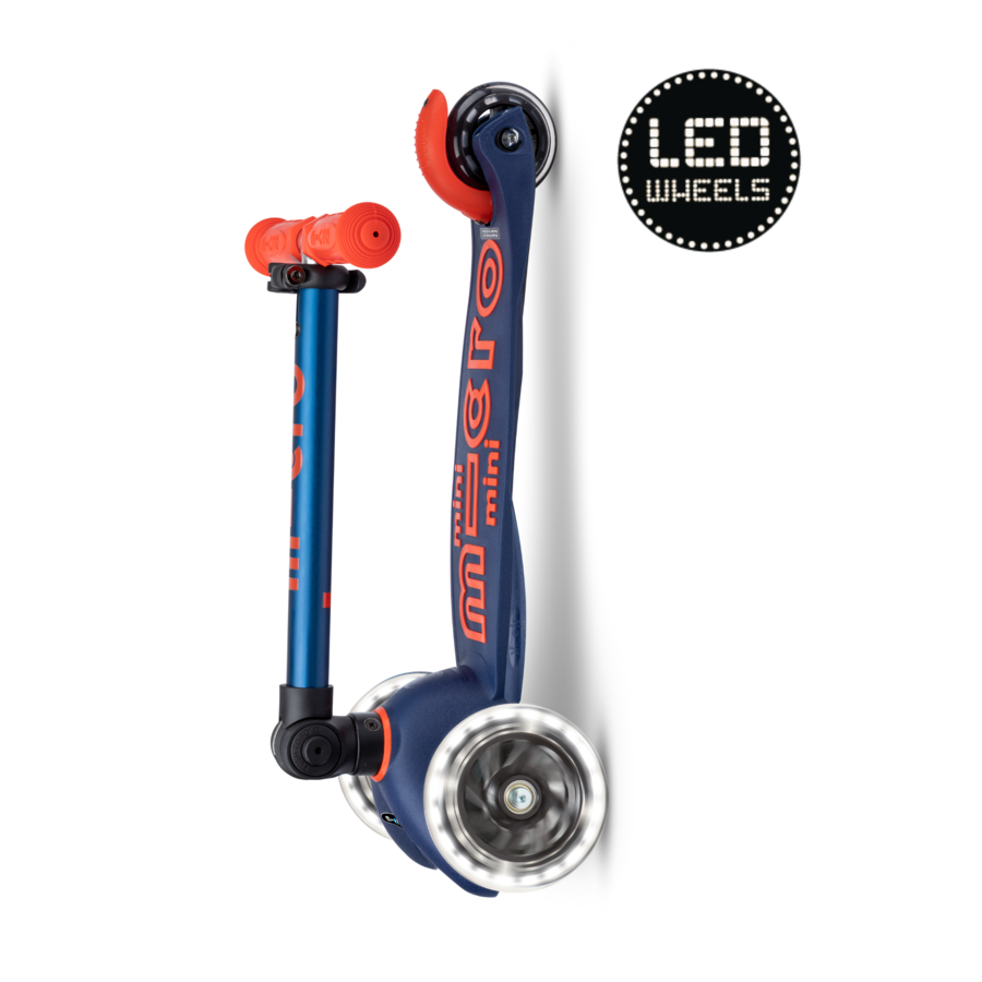 Micro Step - Mini Deluxe LED - 3-wiel kinderstep -  2 tot 6 jaar (max 50 kg)