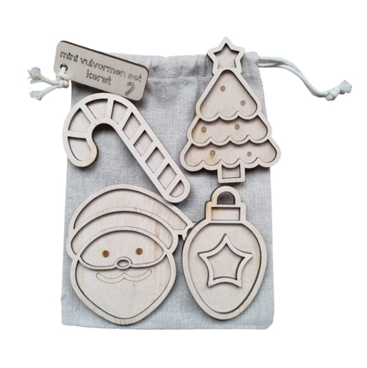 Kiddi - Mini vulvormen set kerst