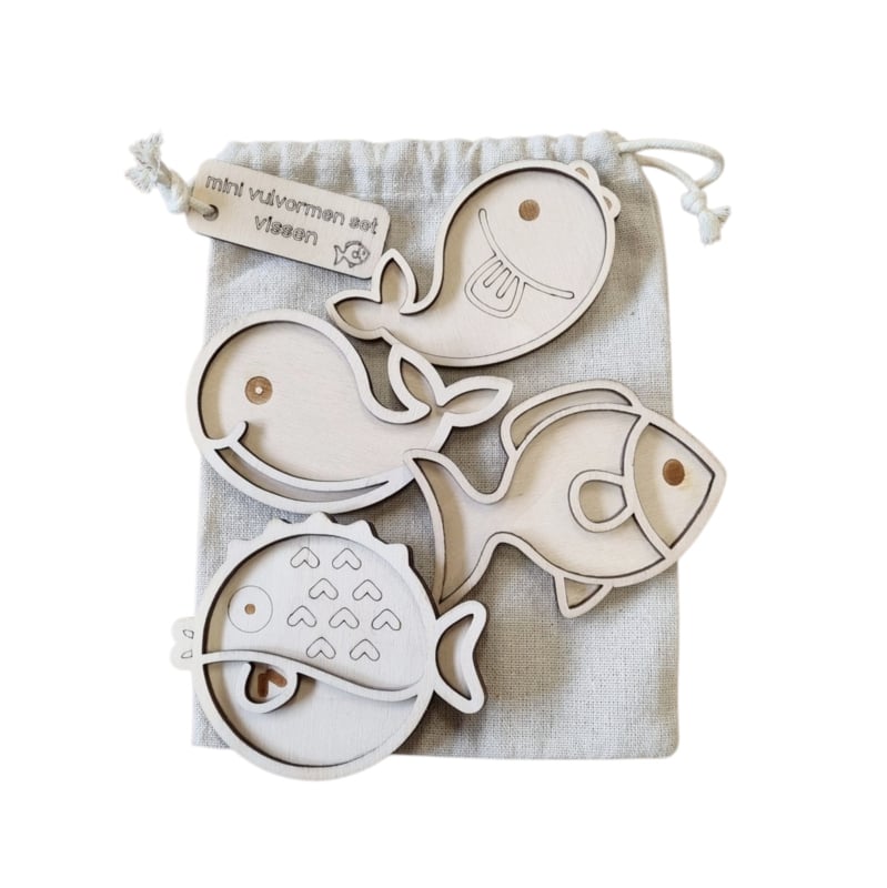 Kiddi - Mini vulvormen set Oceaan vissen