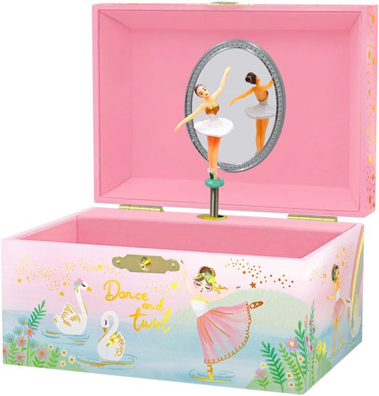 Giggle & Honey: Muziekdoos Juwelen - Draaiende Ballerina - Swan Lake