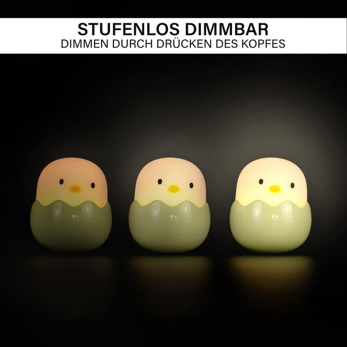 Nachtlamp USB baby egg dimbaar 5 cm