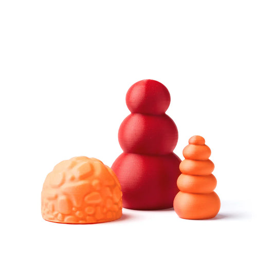 OchOch - Little Storytellers Sensorische Figuren Treeset - Orange Outdoor 3st.