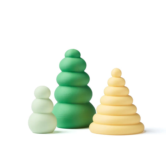 OchOch - Little Storytellers Sensorische Figuren Treeset - Green Garden 3st.