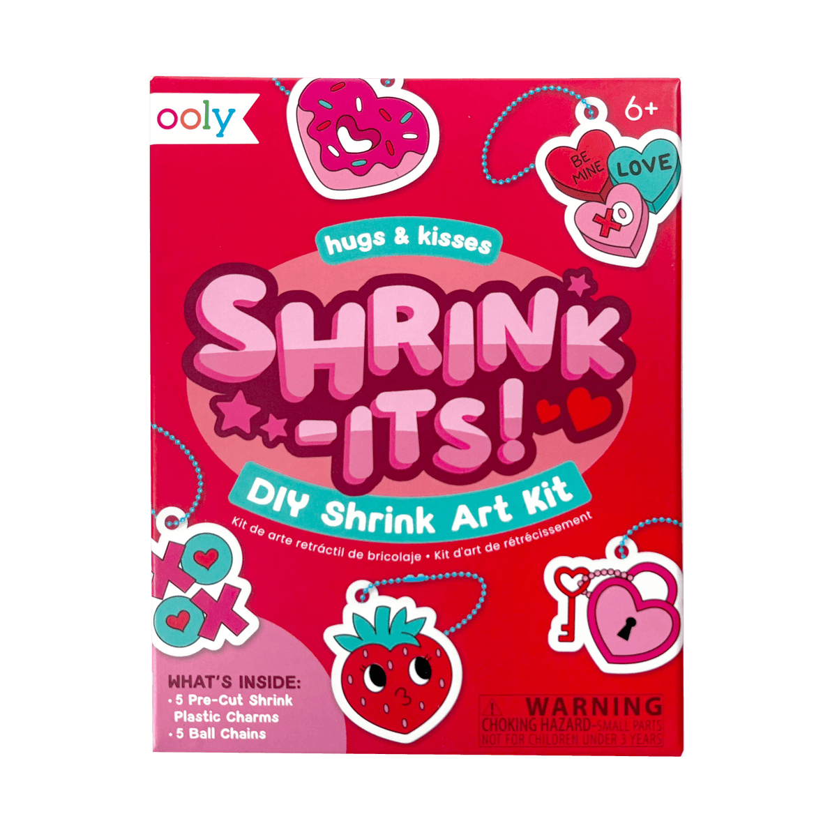 Ooly - Mini Shrink-Its!: D.I.Y. Shrink Art Kit - Hugs & Kisses