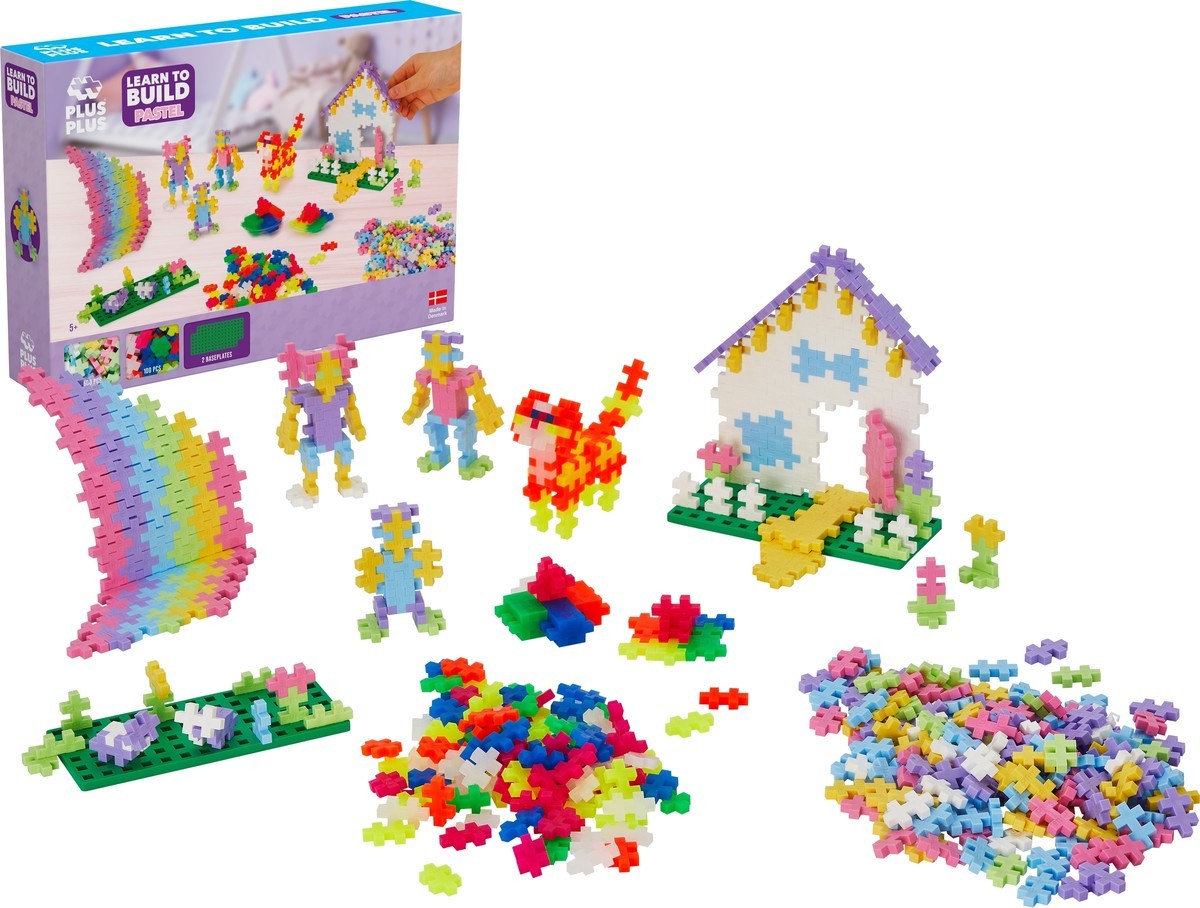 Plus-plus Learn to Build pastel: 600 stuks (5009)