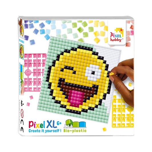 Pixel XL set 4 kleine basisplaten - smiley 2