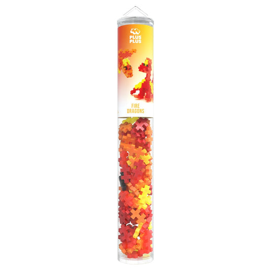 Plus-Plus Fire Dragons 100 Pcs Tube (43745)