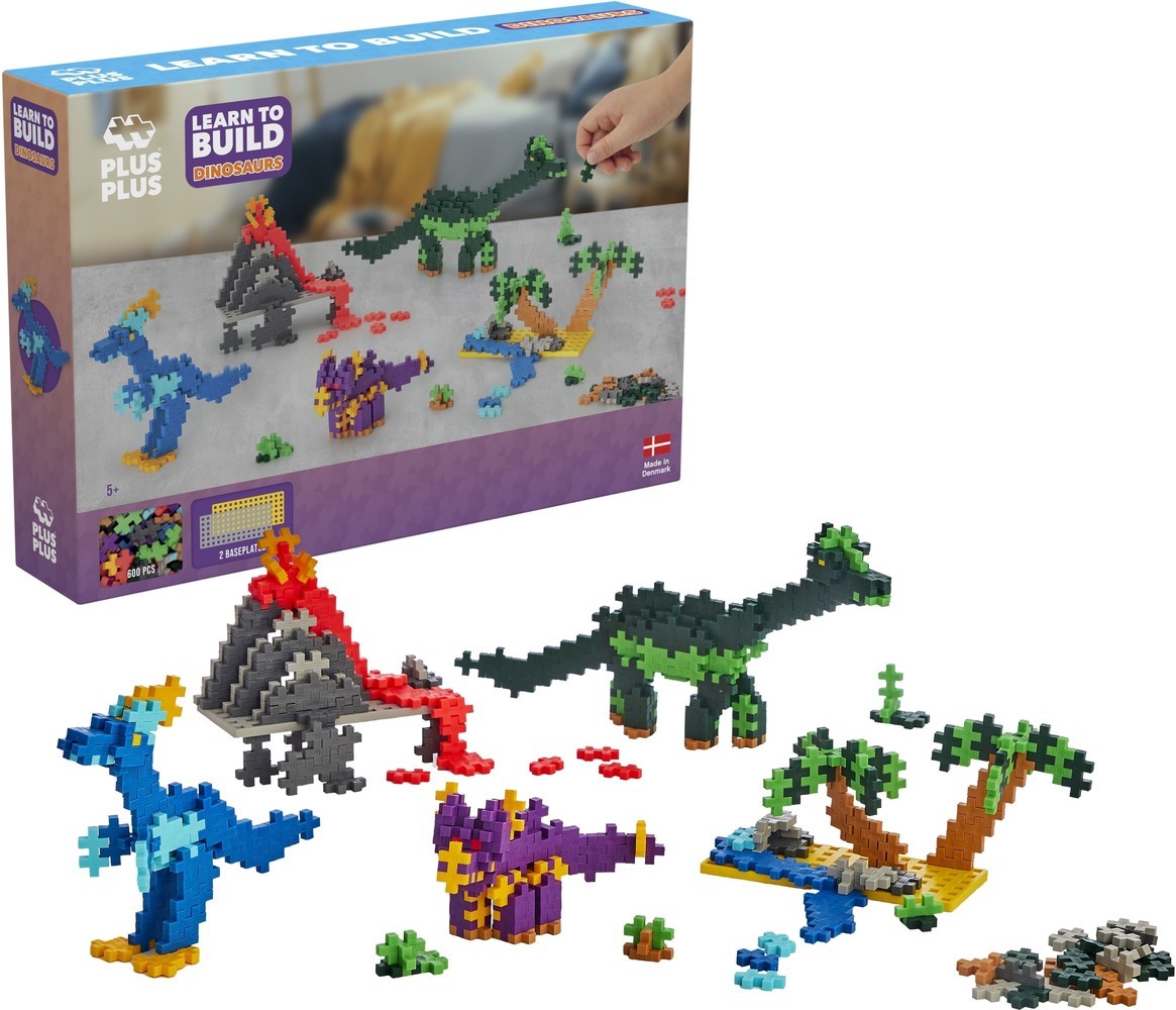 Plus-Plus Learn to Build – Dinosaurs (600 stuks)
