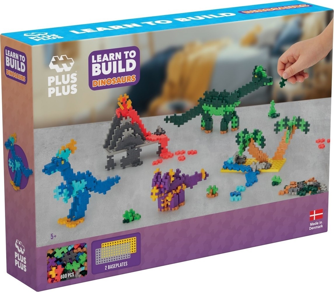 Plus-Plus Learn to Build – Dinosaurs (600 stuks)