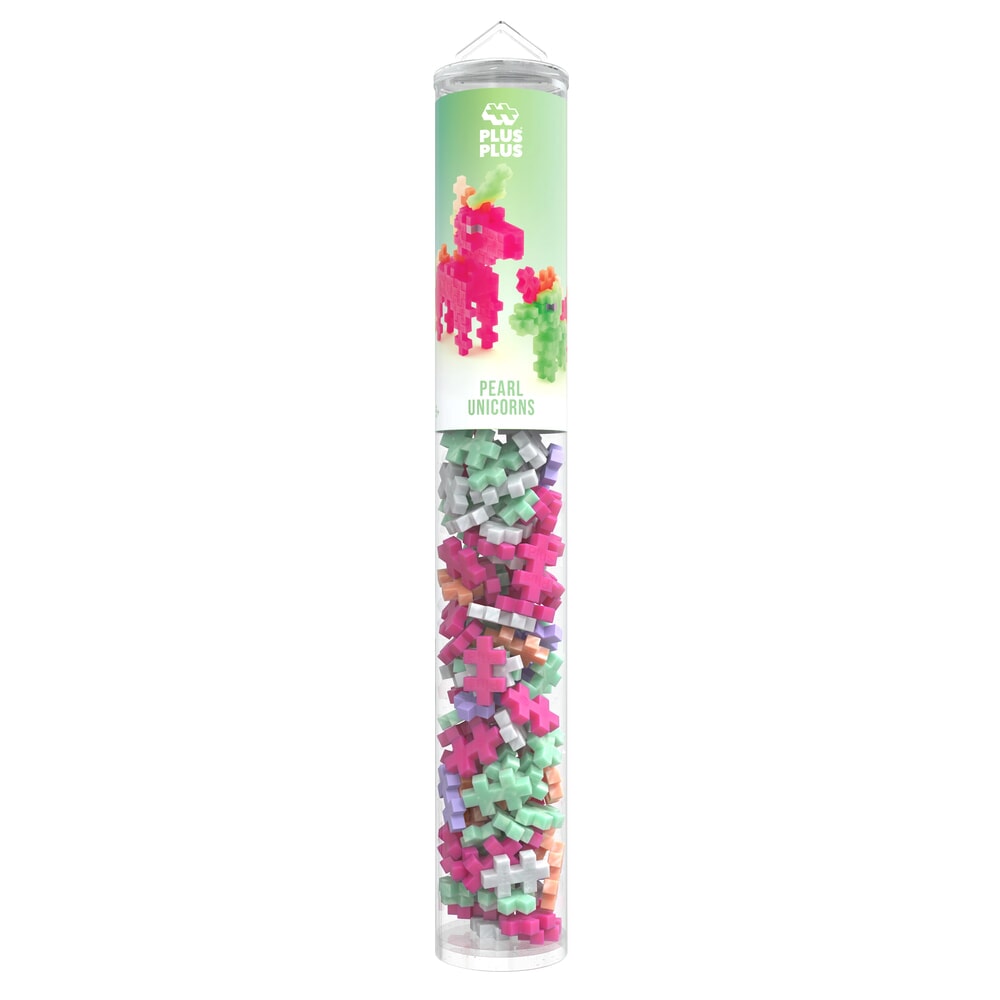Plus-Plus Pearl Unicorns 100 Pcs Tube (4374)