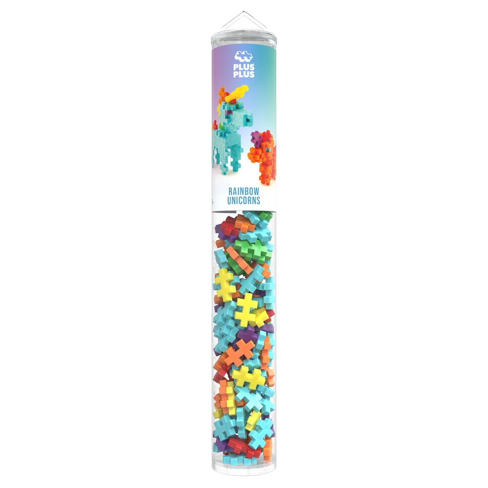 Plus-Plus Rainbow Unicorns 100 Pcs Tube (4372)